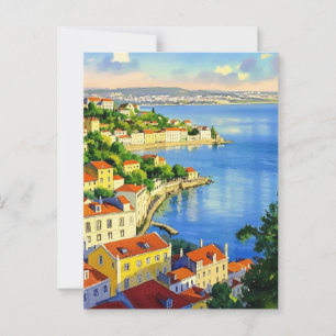 Cartão Postal Cartaz viagem de Lisboa