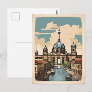 Cartão Postal Cartaz vintage de Berlim