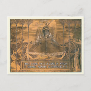 Cartão Postal Cartaz Vintage de réplica, gravação de cobre