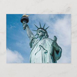Cartão Postal Cartaz Vintage Statue of Liberty