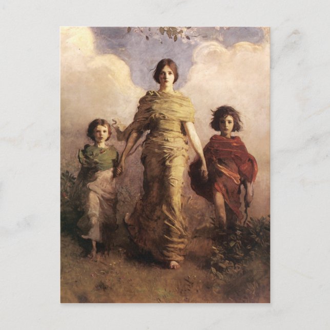 Cartão Postal Cartaz Virgem de Thayer (Frente)