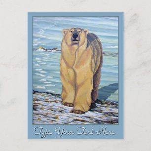 Cartão Postal Cartazes Postais de Arte Polar Bear