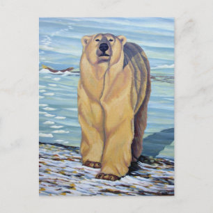 Cartão Postal Cartazes Postais de Arte Polar Bear