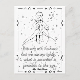 Cartão Postal Carte à colorier Petit Prince