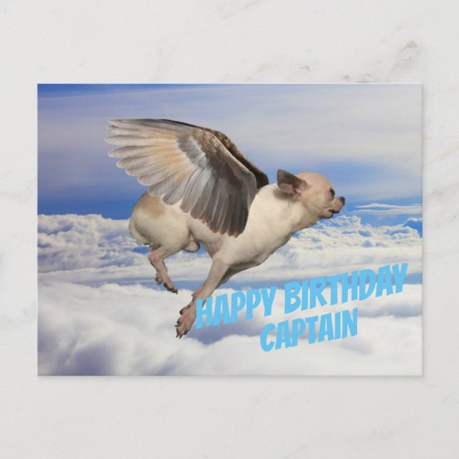 Cartão Postal Carte d'Anniversaire pour Pilote d'avion (Frente)