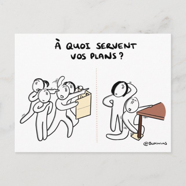 Cartão Postal Carte de coaching "Planos de ação S.U.P.E.R." (Frente)