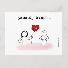 Cartão Postal Carte de treino: Savoir dire "Não"