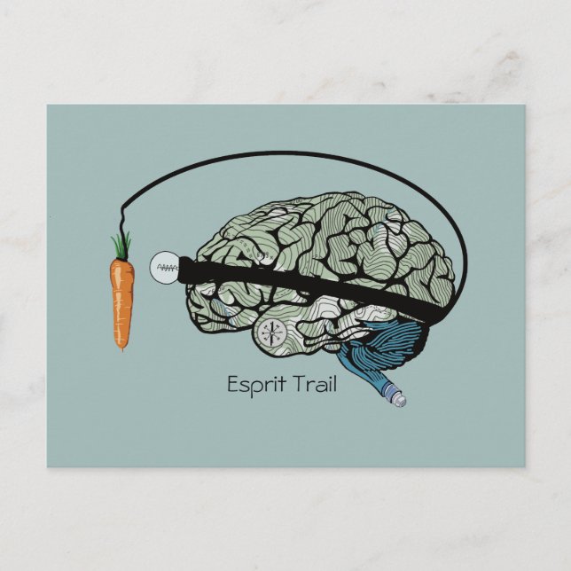 Cartão Postal Carte Esprit trail (Frente)