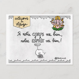 Cartão Postal Carte leçons de viagem: "Ayurveda"