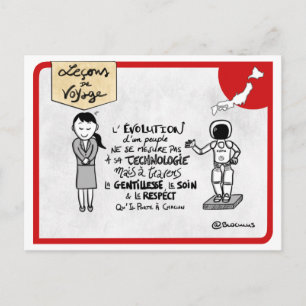 Cartão Postal Carte Leçons de viagem: "Évolution d'un peuple"