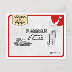 Cartão Postal Carte Leçons de viagem: L’humilité à la japonaise