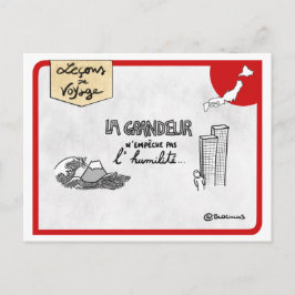 Cartão Postal Carte Leçons de viagem: L’humilité à la japonaise