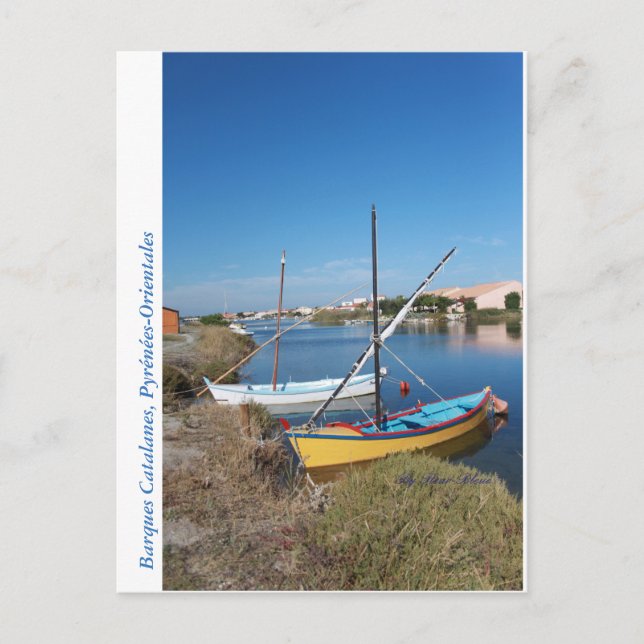 Cartão Postal Carte postale Barcas Catalanes (Frente)
