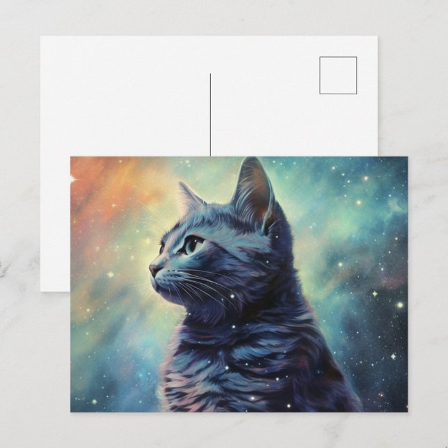 Cartão Postal Carte Postale Cat Alone (Frente/Verso)