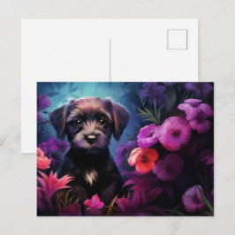 Cartão Postal Carte postale Charming Pooch