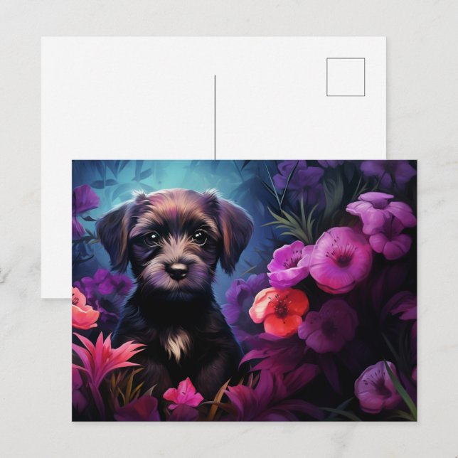 Cartão Postal Carte postale Charming Pooch (Frente/Verso)