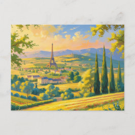 Cartão Postal Carte Postale de Voyage à França | Única Souvenir