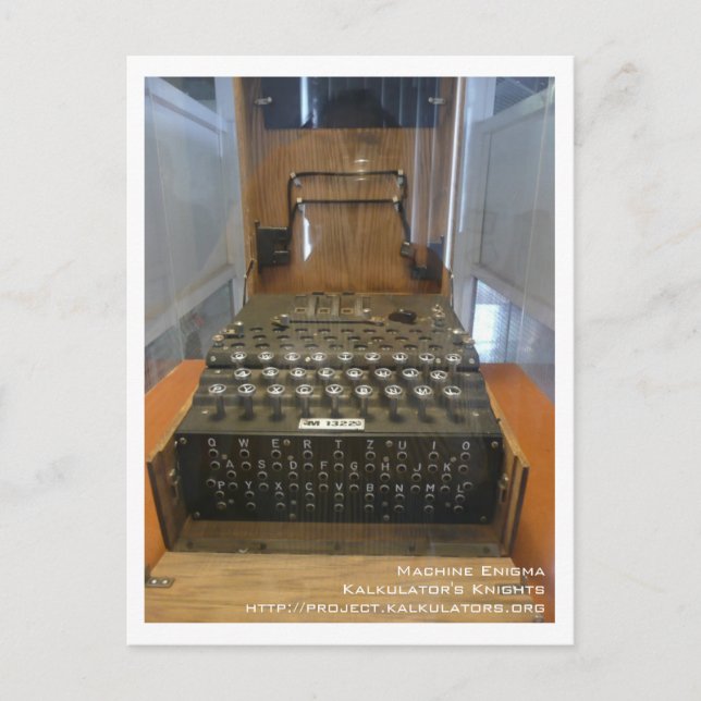 Cartão Postal Carte postale Enigma (Frente)