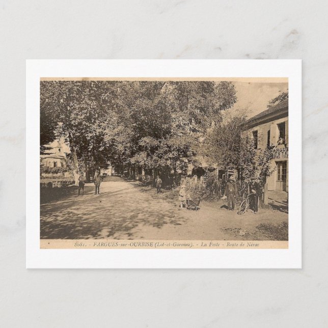 Cartão Postal carte postale Fargues-sur-Ourbise (Lot-et-Garonne) (Frente)