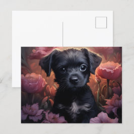 Cartão Postal Carte Postale Fleur Épanouie Canine