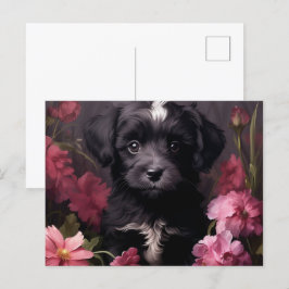 Cartão Postal Carte Postale Fleur Magique du Chien