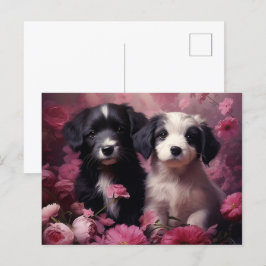 Cartão Postal Carte Postale Fleur Mélodieuse du Chien