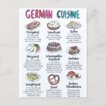 Carte Postale German cuisine