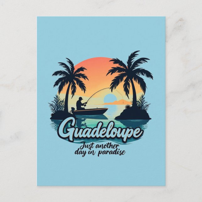 Cartão Postal Carte Postale Guadeloupe Sunset Paradise (Frente)