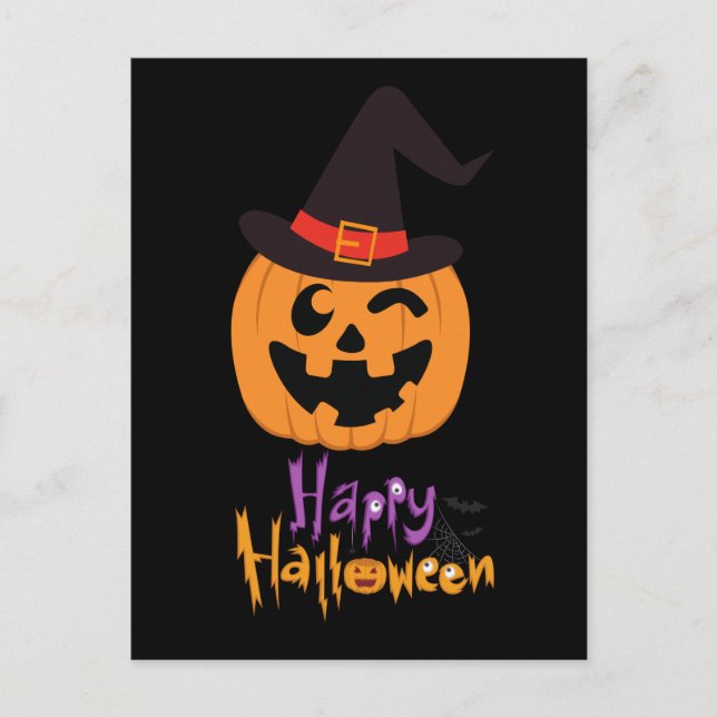 Cartão Postal Carte Postale Happy Halloween !!! (Frente)