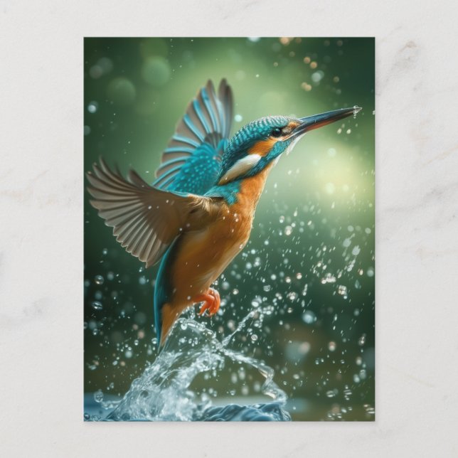 Cartão Postal Carte postale Kingfisher (Frente)