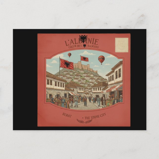 Cartão Postal Carte postale ( L'Albanie ) (Frente)