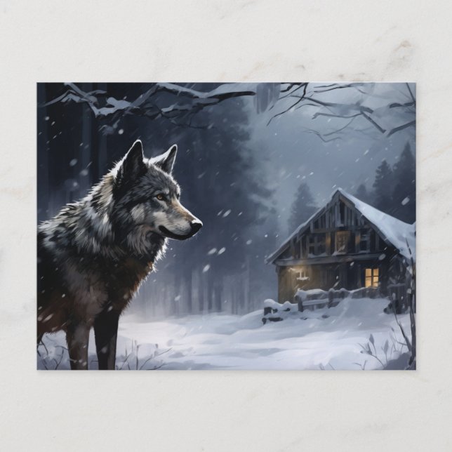 Cartão Postal Carte postale Loup Série 1-2 (Frente)