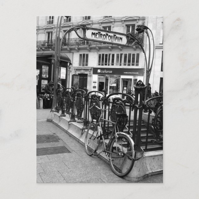 Cartão Postal Carte Postale Métro Cadet  (Frente)