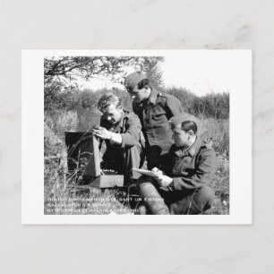 Cartão Postal Carte postale Soldats Enigma