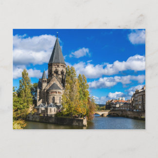 Cartão Postal Carte postale Temple neuf, Metz, Lorraine