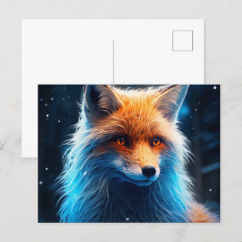 Cartão Postal Carte postale The Sly Charm of the Lone Fox