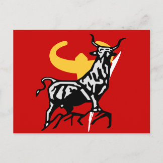 Cartão Postal carte taureau