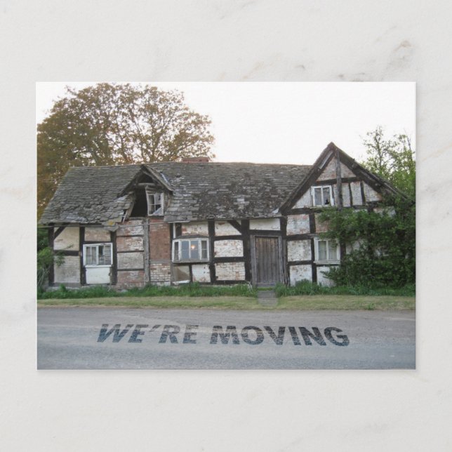 Cartão Postal Carteira de casa divertida (Frente)