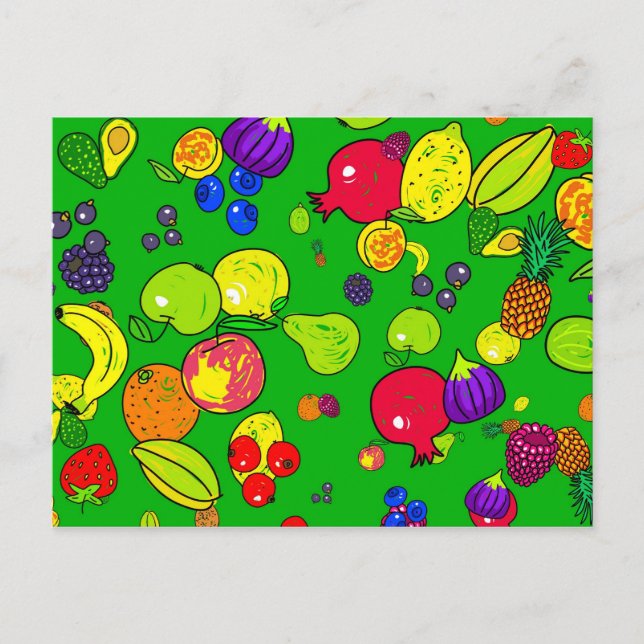 Cartão Postal Carteira de fruta (Frente)