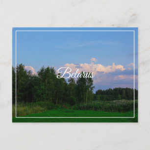 Cartão Postal Carteira postal da Nature Landscape Meadow Belarus