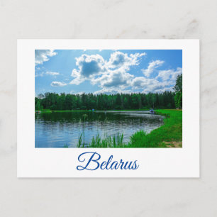 Cartão Postal Carteira postal Nature Landscape Lake Sky Belarus