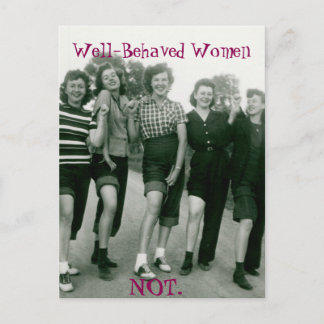 Cartão Postal Carteira postal para as mulheres retrorreflectoras