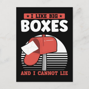 Cartão Postal Carteiro engraçado trabalhador dos correios