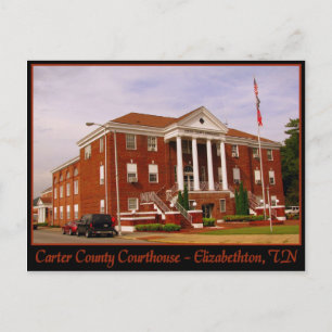 Cartão Postal Carter County Courthouse - Elizabethton, TN
