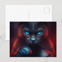 Cartão Postal Cartes Postales Black Cat