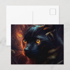 Cartão Postal Cartes Postales Black Cat