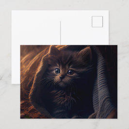 Cartão Postal Cartes Postales Black Cat