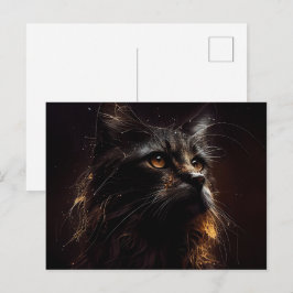 Cartão Postal Cartes Postales Black Cat