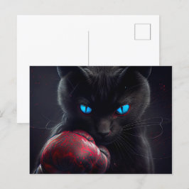 Cartão Postal Cartes Postales Black Cat