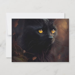 Cartão Postal Cartes Postales Black Cat
